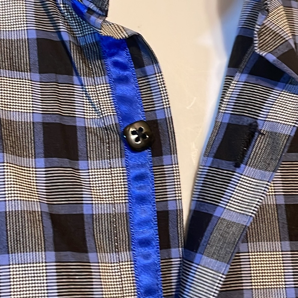 ANDREW FEZZA Button Down Shirt. Size 16- 16 1/2. 34/35 sleeve - Picture 5 of 11
